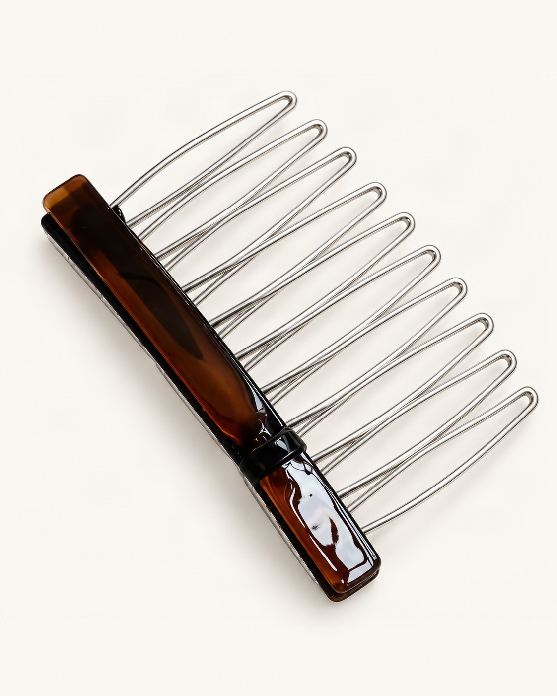 Cellulose Acetate Bow Side Comb — visible inner construction from supplier reference [FITINY Hair]