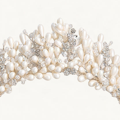 SP2345 Pearl and crystal crown detail [FITINY Hair]