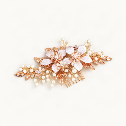 SP2341 Oblique mesh flower comb [FITINY Hair]