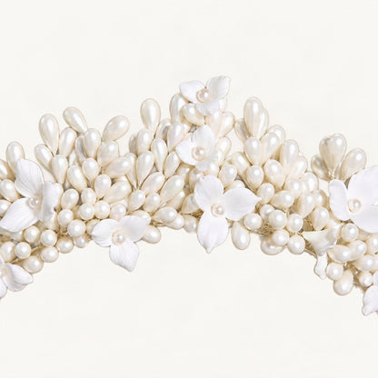 SP2342 Floral pearl crown macro [FITINY Hair]