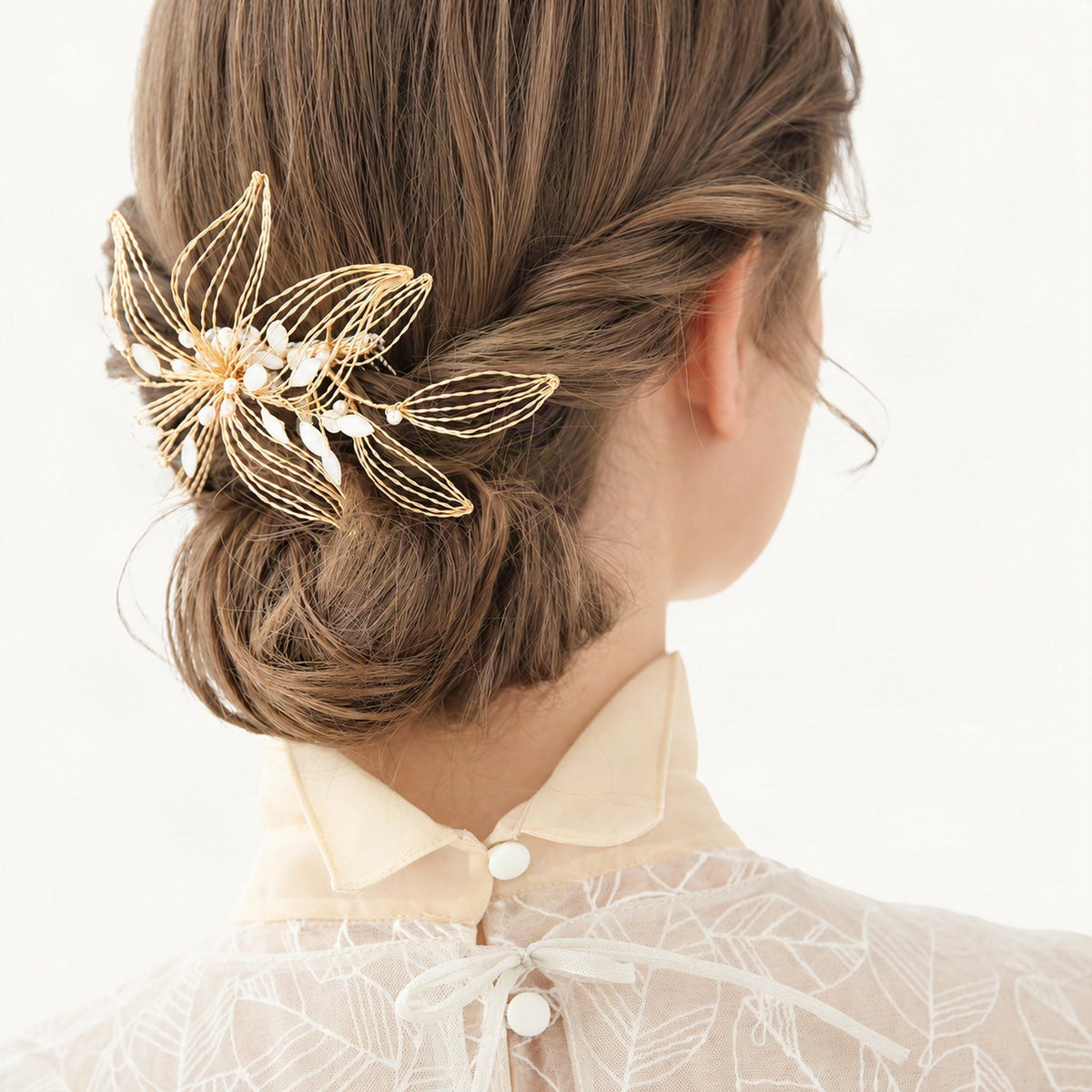 SP2370 Rear side low bun wearing [FITINY Hair]
