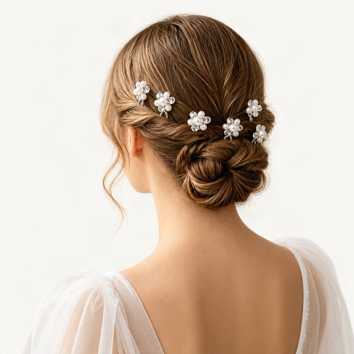 SP2333 Brown low bun wearing [FITINY Hair]