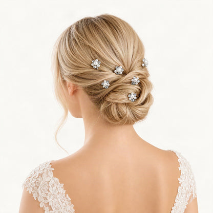 SP2333 Blonde low bun rear angle [FITINY Hair]