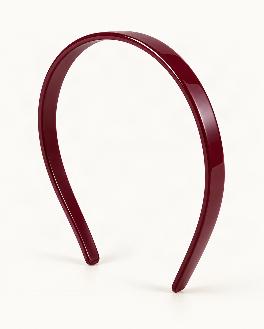 Classic Cellulose Acetate Headband — Red / Classic variant on warm ivory background [FITINY Hair]
